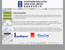 Tablet Screenshot of evertherm.com.hk